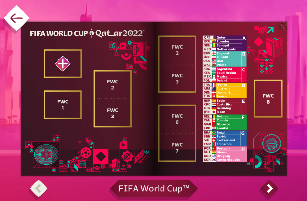 meu álbum virtual da Copa do Mundo 2022