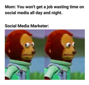 social media marketer meme