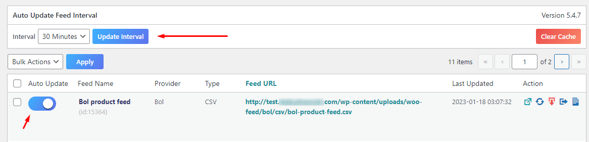 update Bol.com product feed
