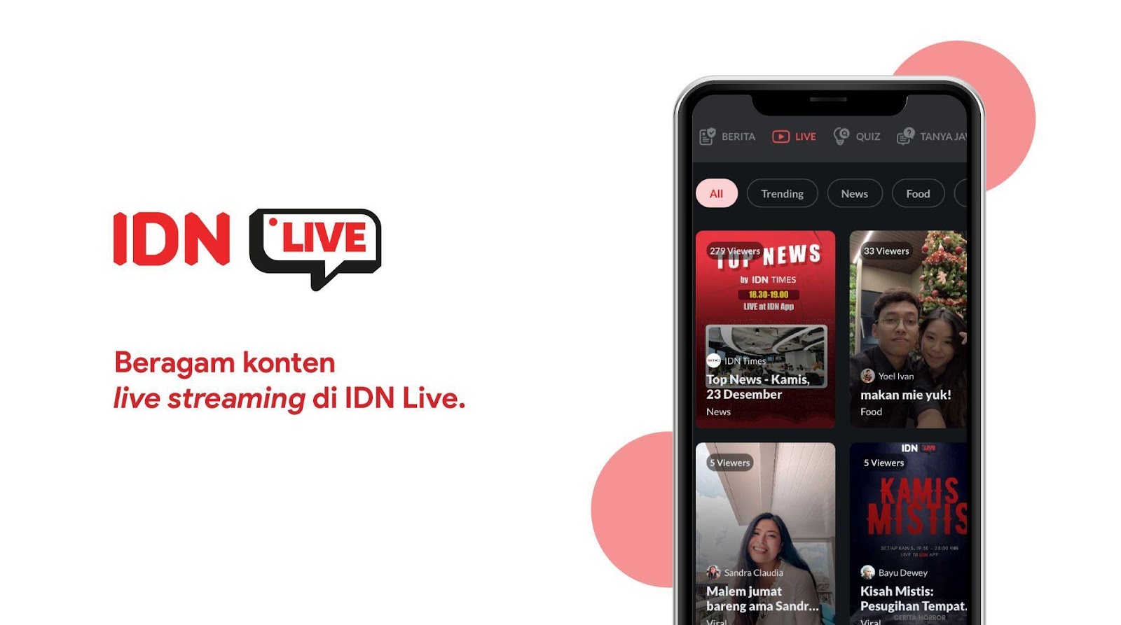 fitur live streaming