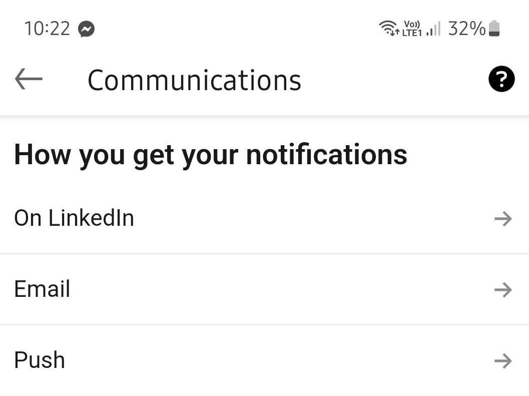 notifications not working on LinkedIn