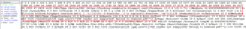 Two URLs Embedded in the PDF File