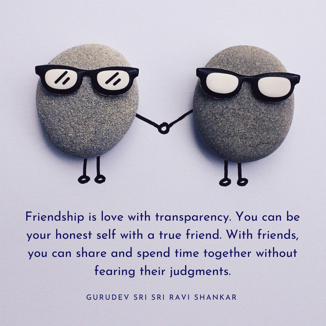 8 quotes about friendship by Gurudev | The Art of Living India