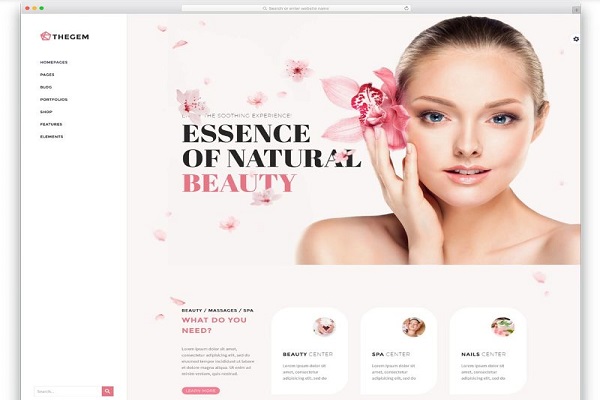 Mẫu thiết kế website Spa, thẩm mỹ viện cao cấp