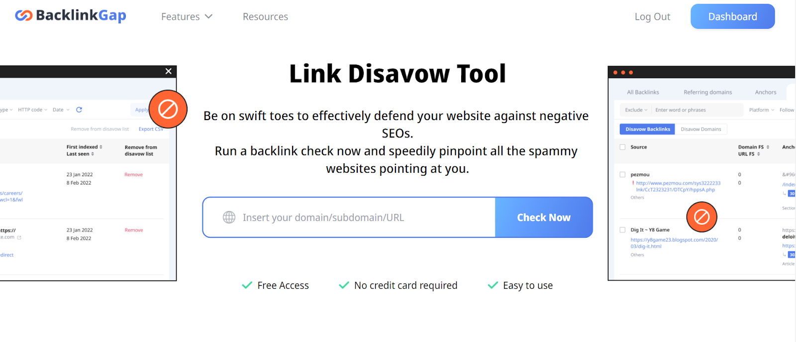 BacklinkGap is an incredible disavow tool 