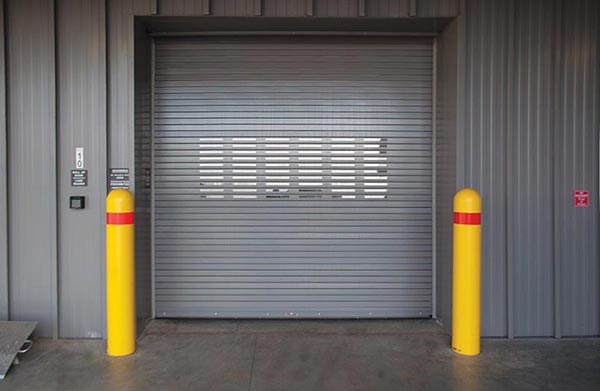 insulated rolling steel service door with no spring