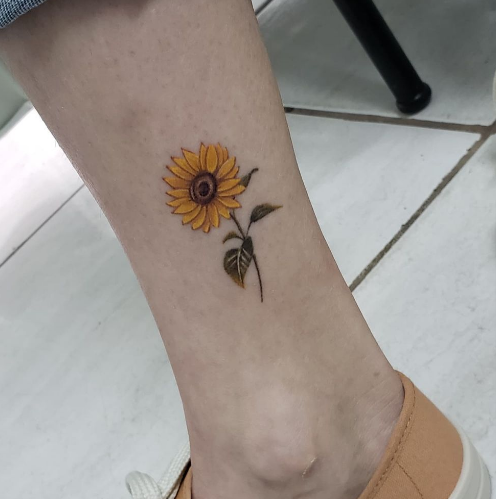 sunflower tattoo