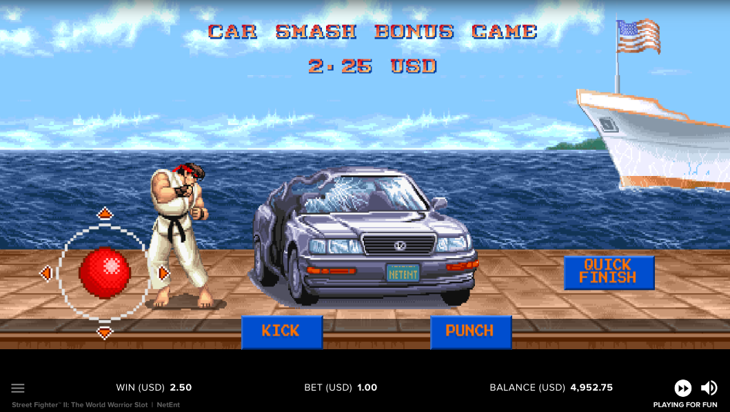Street Fighter II slot Car Smash