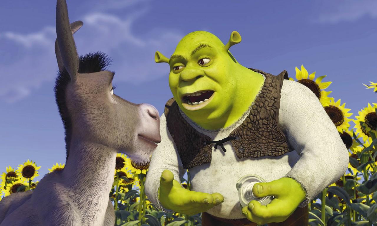 Shrek and the talkative Donkey