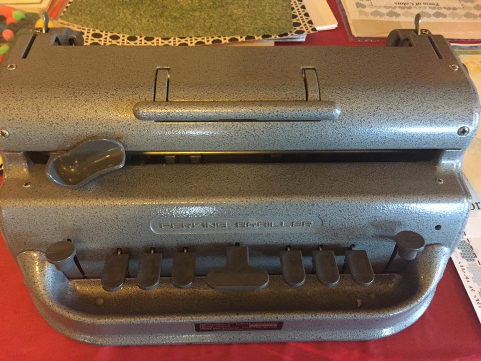 Old Perkins Brailler braille typewriter