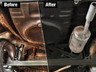 Sound Shield/Undercoating - Before and After | 17th Street Automotive