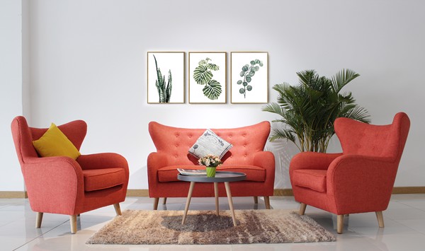 chọn màu sắc sofa vải phòng khách hợp phong thủy