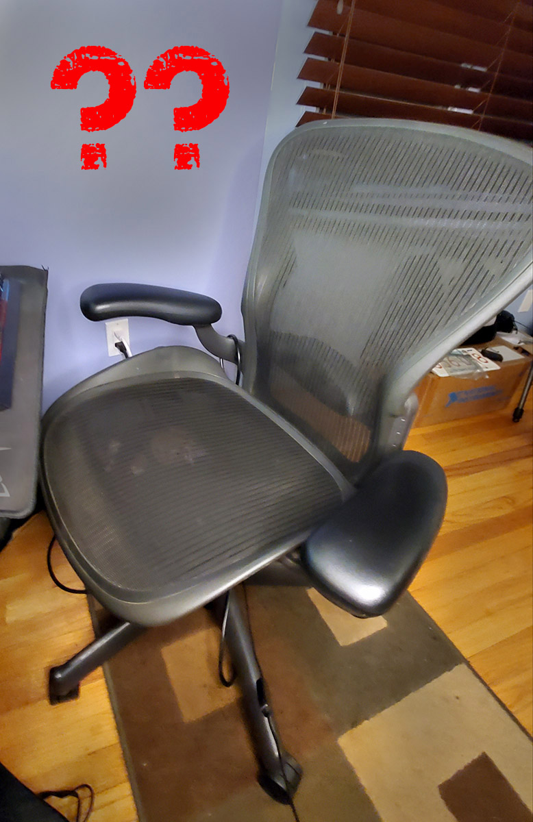 Fancy but ultimately useless chair