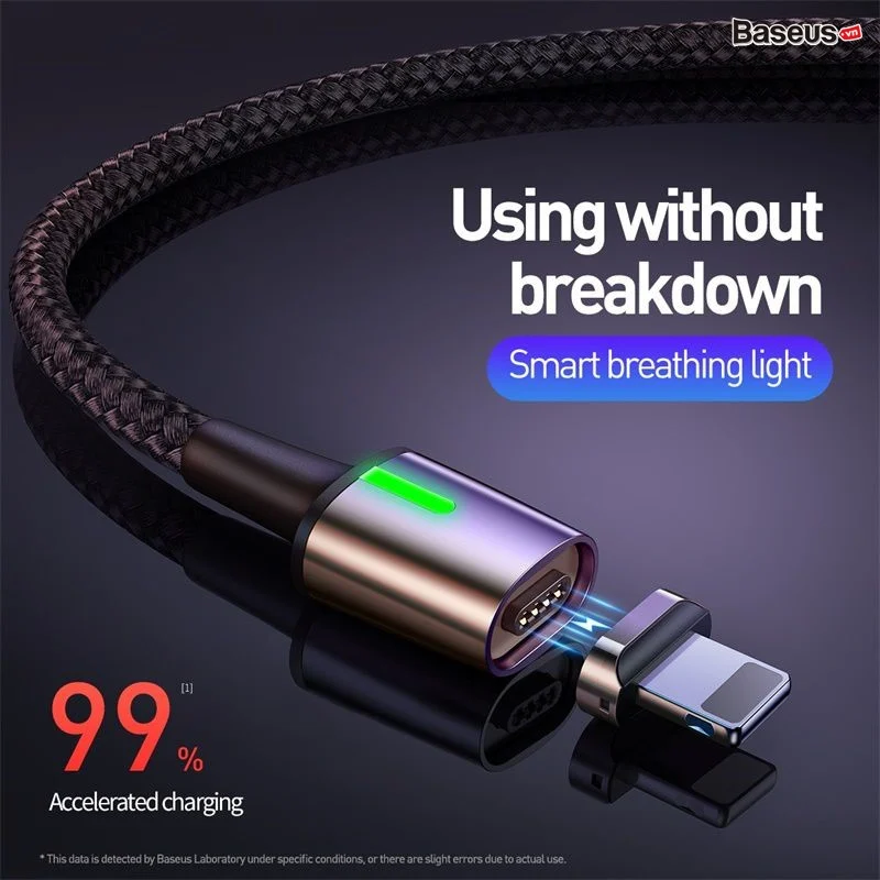 Cáp sạc 3 đầu Baseus Zinc Magnetic Cable Kit