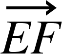 {"mathml":"<math style=\"font-family:stix;font-size:16px;\" xmlns=\"http://www.w3.org/1998/Math/MathML\"><mstyle mathsize=\"16px\"><mover accent=\"true\"><mrow><mi>E</mi><mi>F</mi></mrow><mo>→</mo></mover></mstyle></math>","truncated":false}
