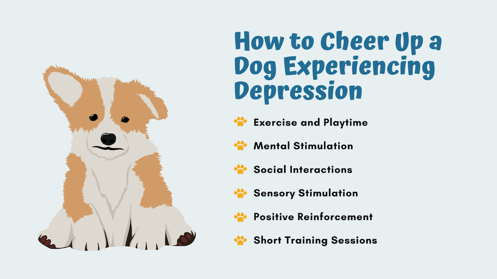 Cheer up a dog experiencing depression