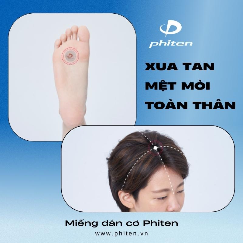 Xua tan mệt mỏi toàn thân với miếng dán cơ Phiten