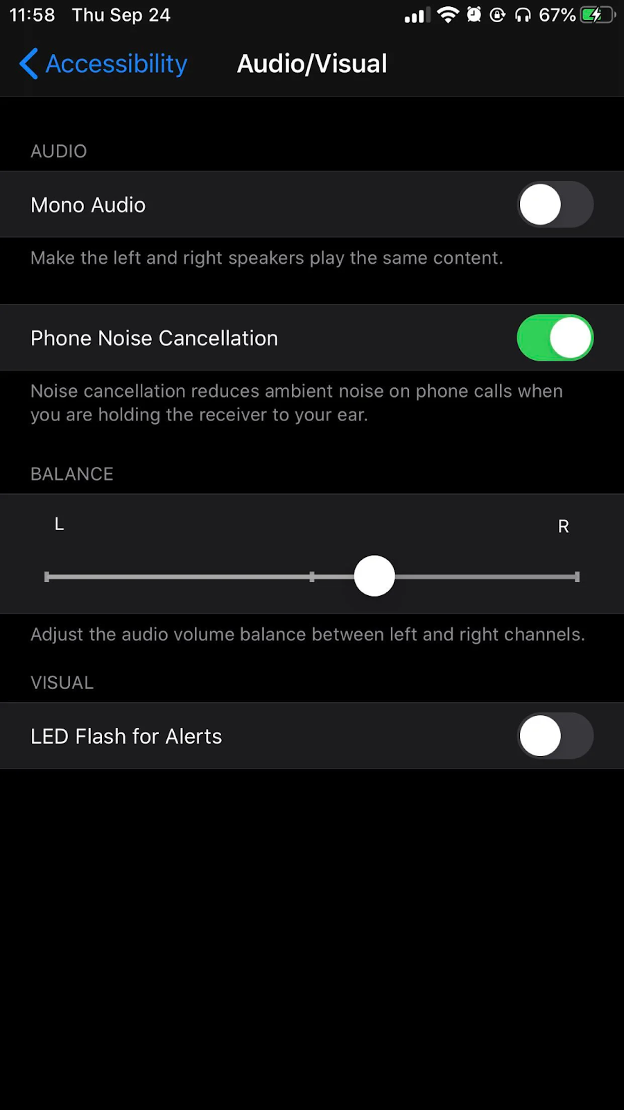 Balance The Audio to fix one airpod not working