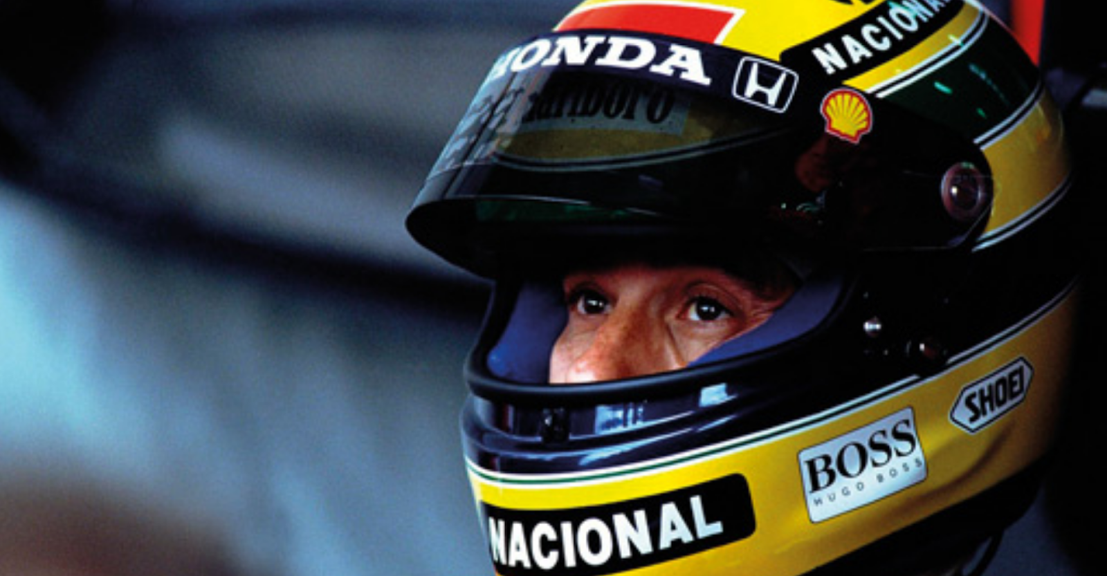 A história do capacete amarelo fluorescente de Ayrton Senna -