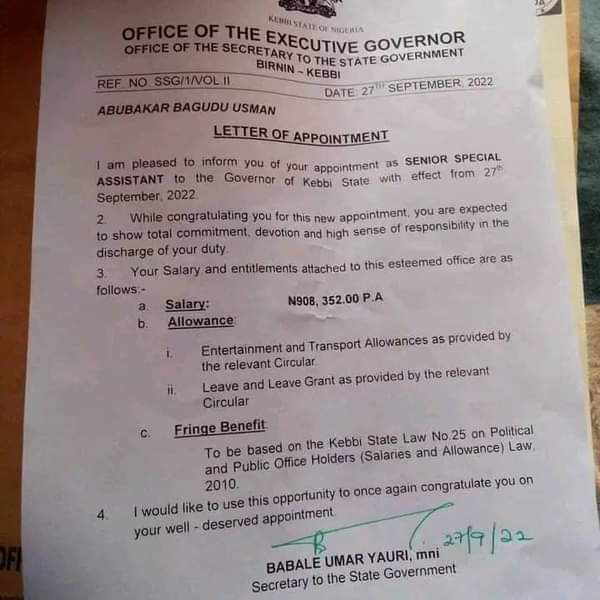 Kebbi Man, 50, Rejects Appointment Offer, Recommends  ‘Vibrant’ Youths 1