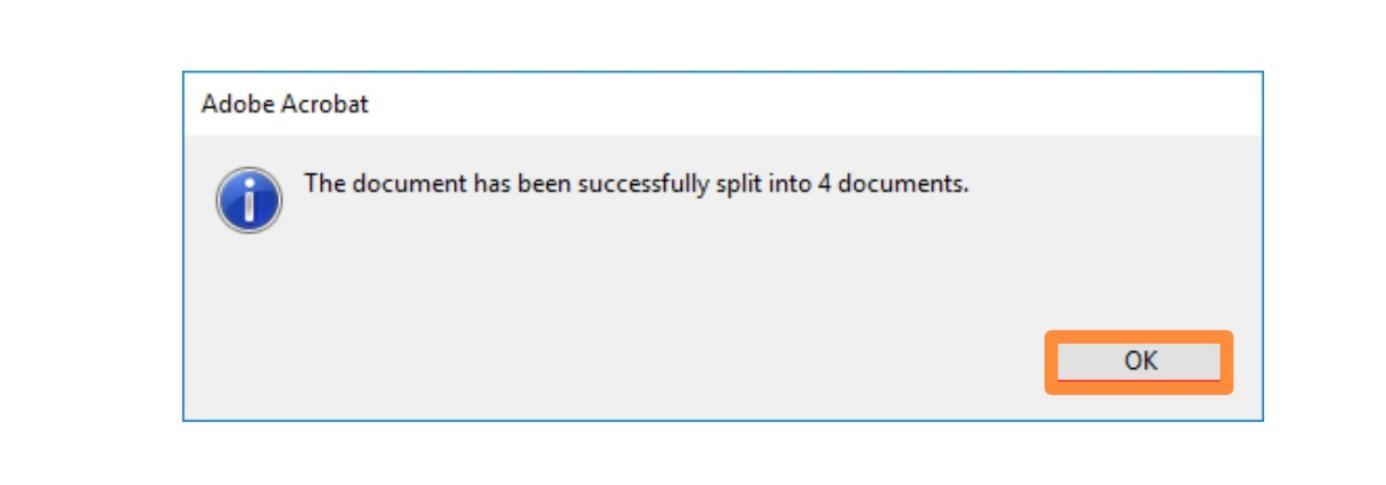 Use Adobe Acrobat to Split PDFs - Step 4