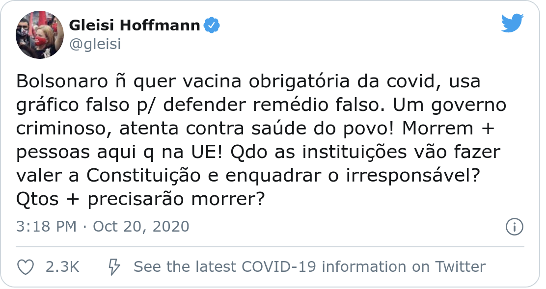 Com Desinformacao Campanha Contra Vacina Obrigatoria Domina Debate No Twitter Aos Fatos