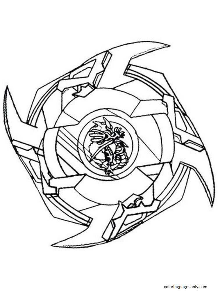 Beyblade coloring pages Burst 1
