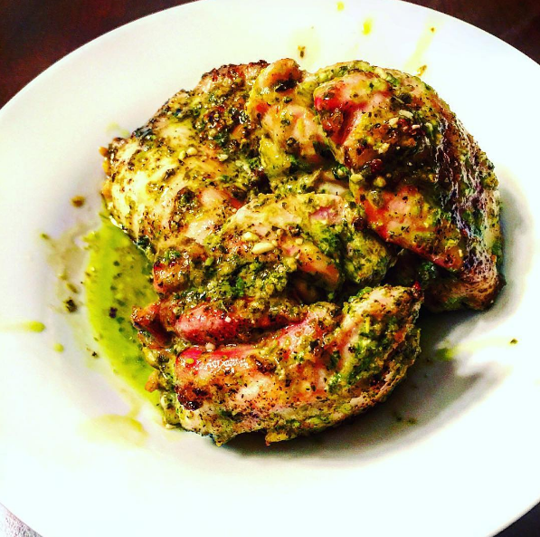 http://theketotrainer.blogspot.com/p/pesto-stuffed-chicken-thighs.html