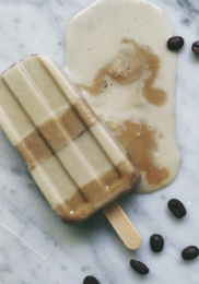 Vegan Caramel and Coffee Popsicles by Living Juice