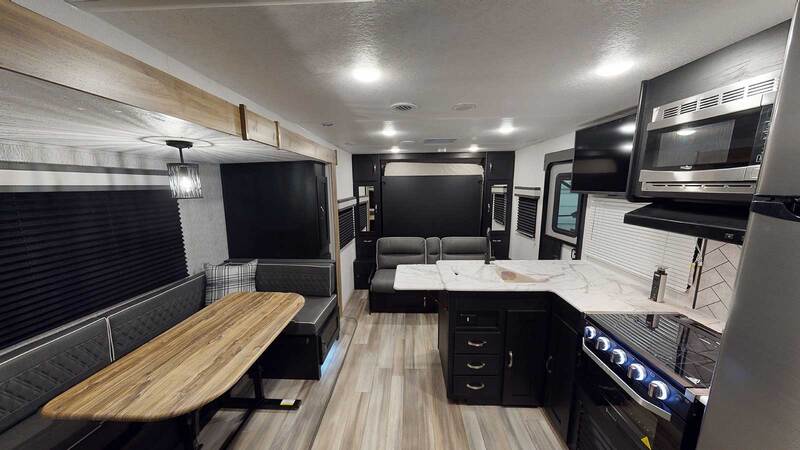 Bunk Bed Travel Trailers with a Murphy Bed Coachmen Freedom Ultra-Lite 238BHS Interior