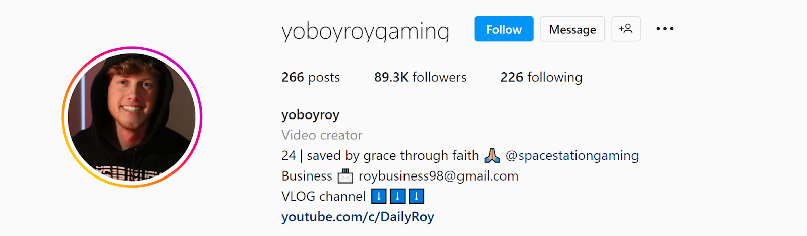 YoboyRoy on Being a Full-Time Gaming Content Creator and Exploring the Fitness Niche