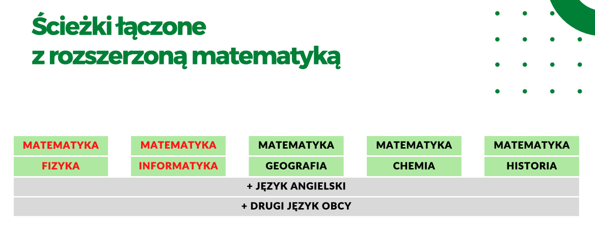 Przedmioty rozszerzone w liceum