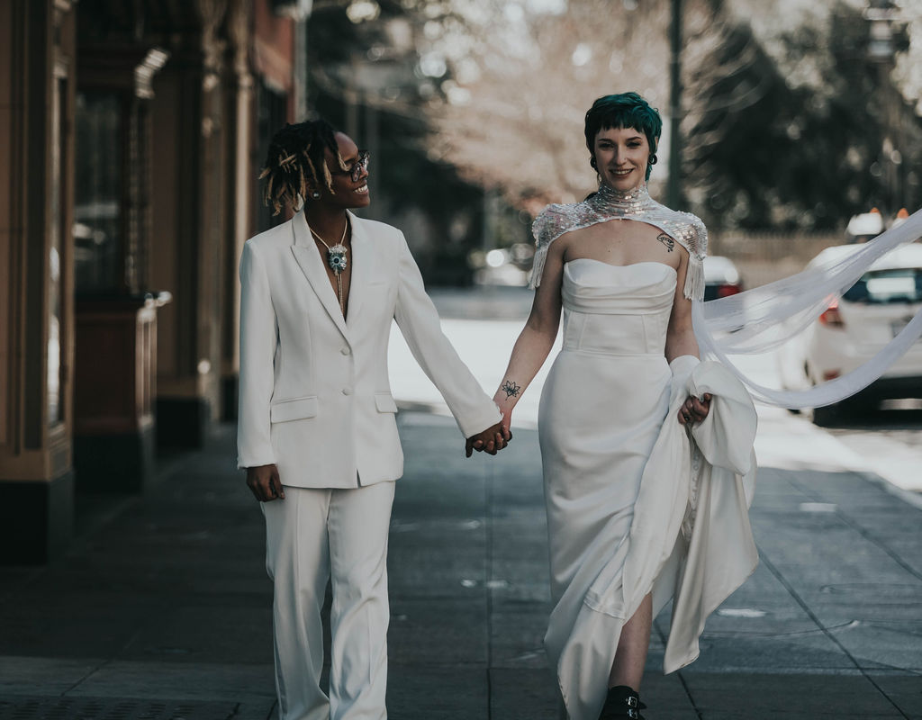 Unique Ideas For Queer And Lesbian Wedding Outfits Her
