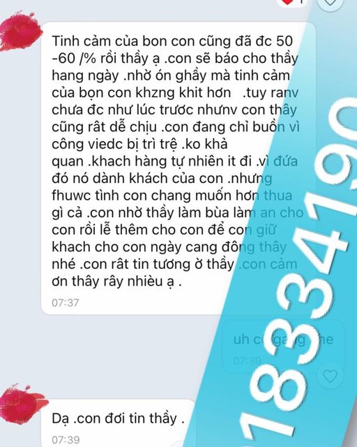 hầy bùa yêu nổi tiếng