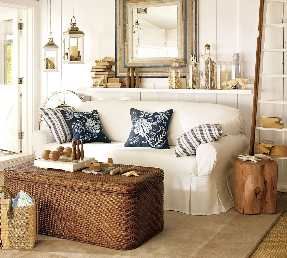 COASTAL-Inspired Living Rooms with earthy or sun-bleached hues