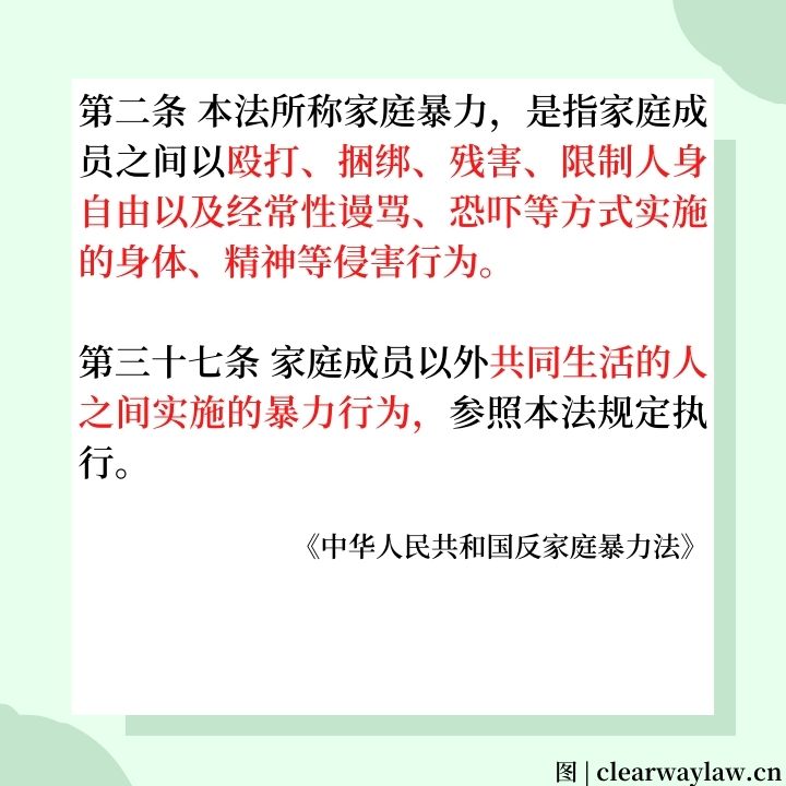 同居中的家庭暴力