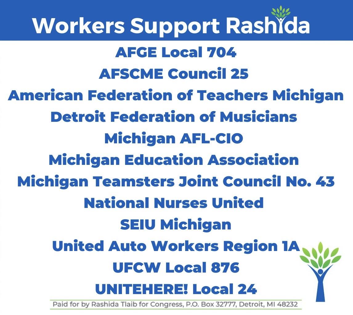 Workers Support Rashida