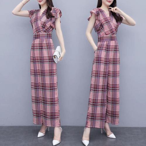 JUMSUIT CỔ V TAY BÈO CAO CÂP-HN672