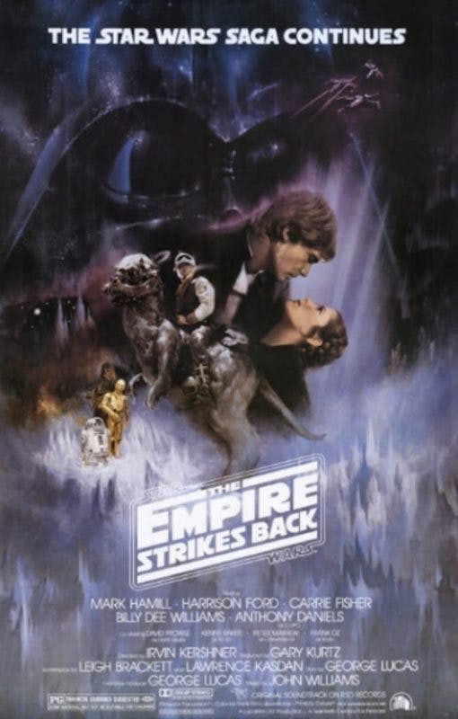 empire strikes back poster retro
