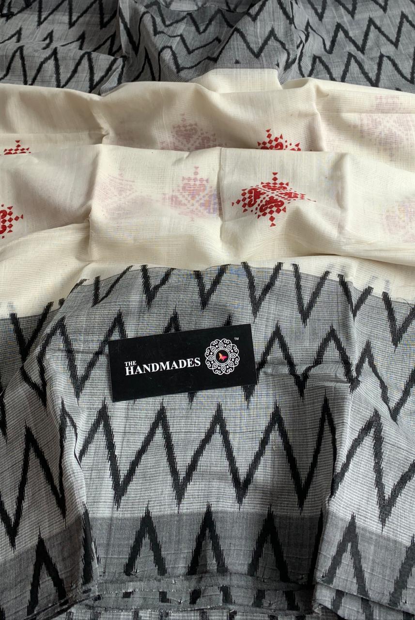 Pure Handloom Mangalagiri Cotton Printed Sarees