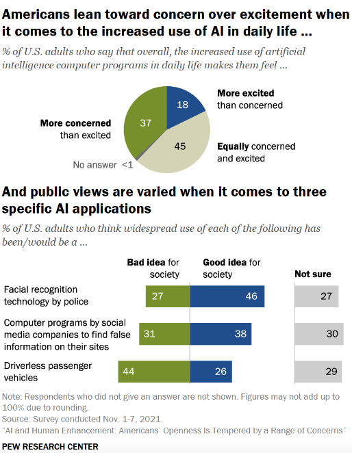 US adults concerns about AI