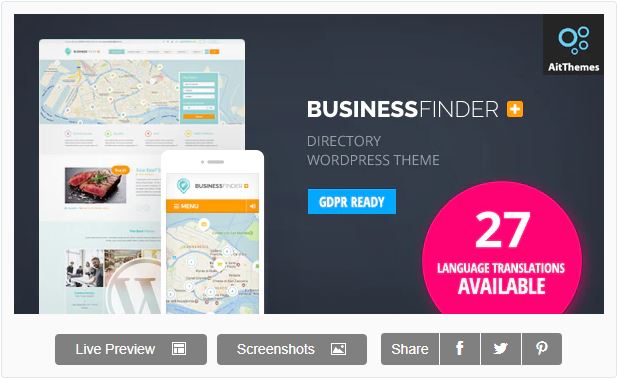 business finder wordpress directory theme