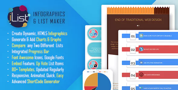 Criador de infográficos iList Pro