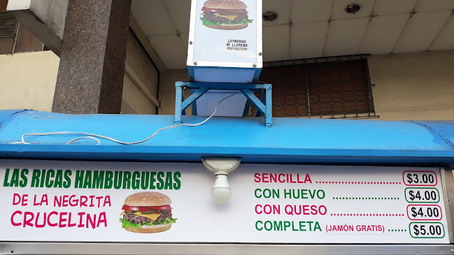 Las ricas hamburguesas de la negrita Crucelina