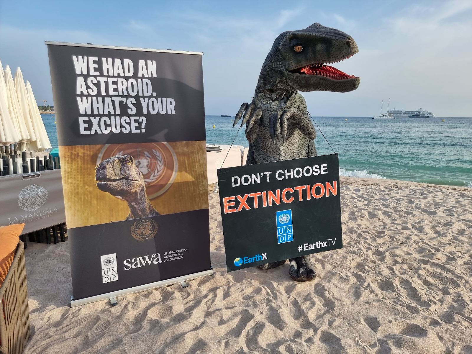 Frankie the Dinosaur at the Cannes Lions Festival