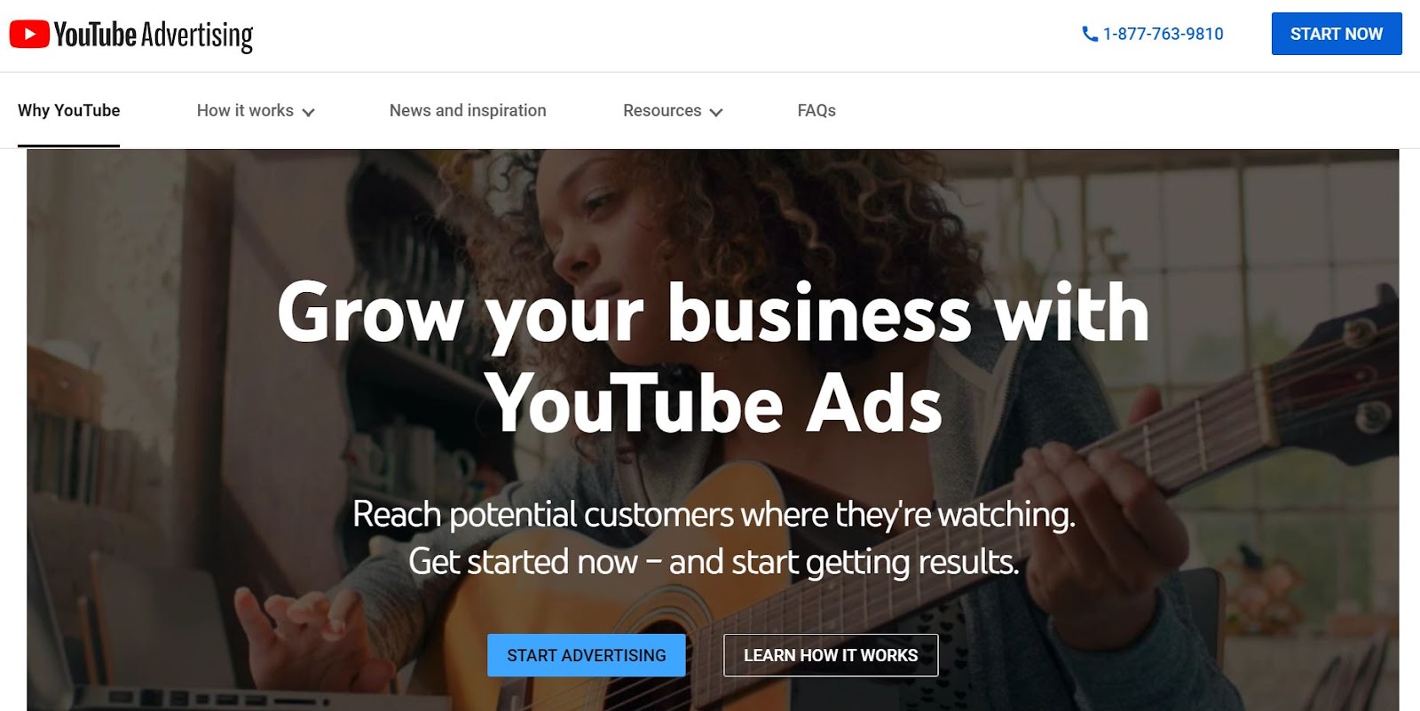 YouTube advertising linked to Google Ads account