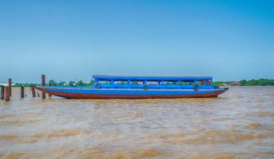 Boat on Suriname water