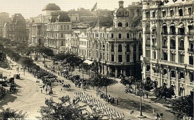 Avenida Central, no Rio de Janeiro (Foto: Reprodução/Colégio Qi)
