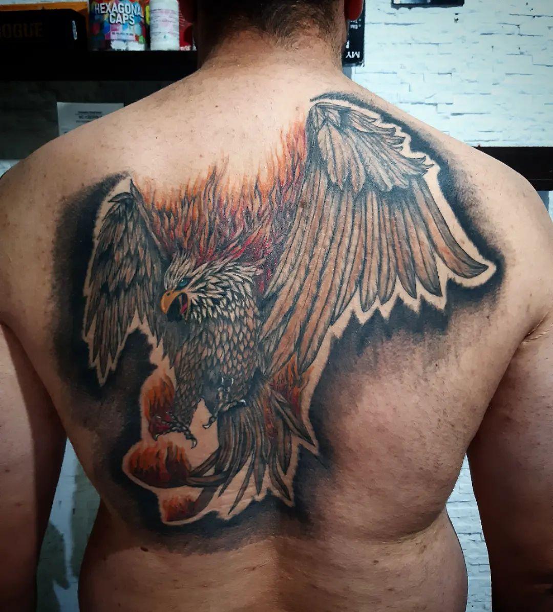 Eagle tattoos for back