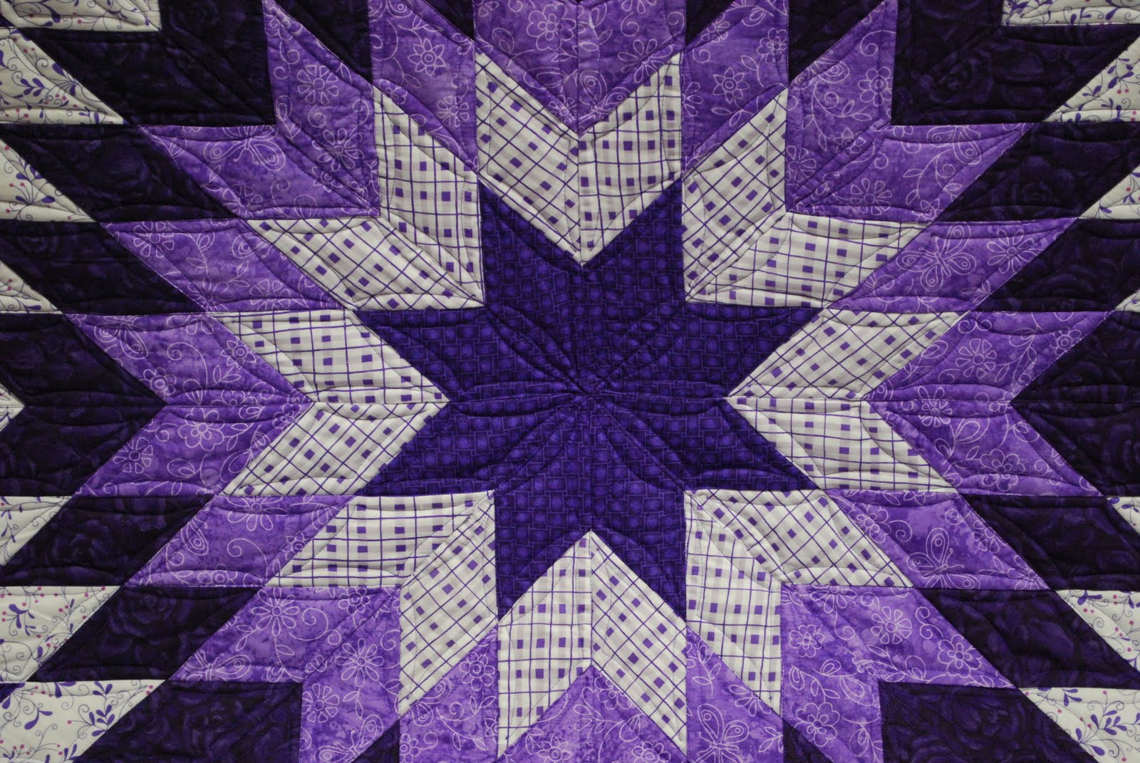 Starburst Quilt Purple